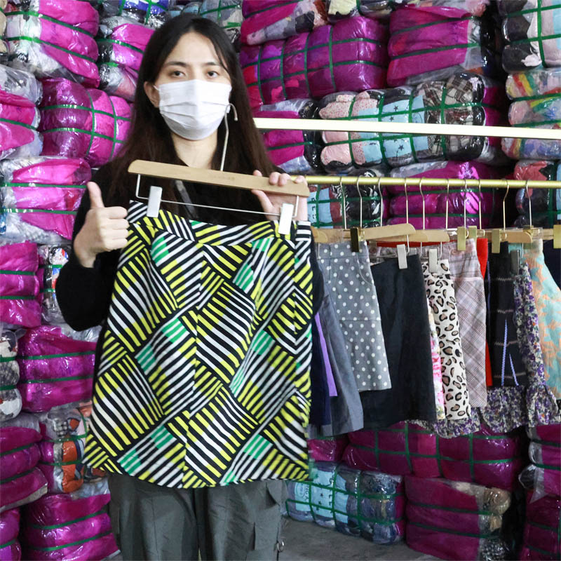 Wholesale High Waisted Short Skirt Women Sexy Skirts Used Clothes Clothing Clothes Stock Apparel - 图片 3