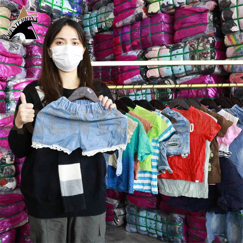 Wholesale Children Second Hand Clothing Kids Used Clothes Summer Products Ukay Ukay Bales Supplier - 图片 5