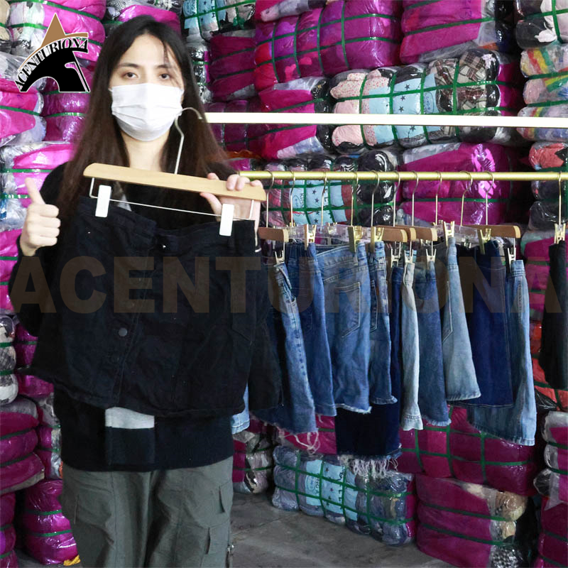 Factory Fashion Shorts Jeans Skirt Summer Style Second Hand Summer Women's Denim Skirts Sexy Girls Bales - 图片 4